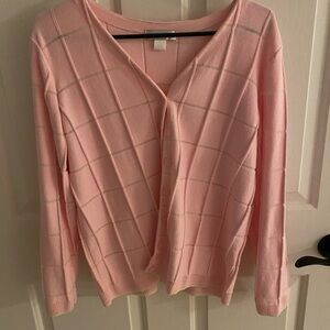 Christopher & Banks Soft Pink Knit Top